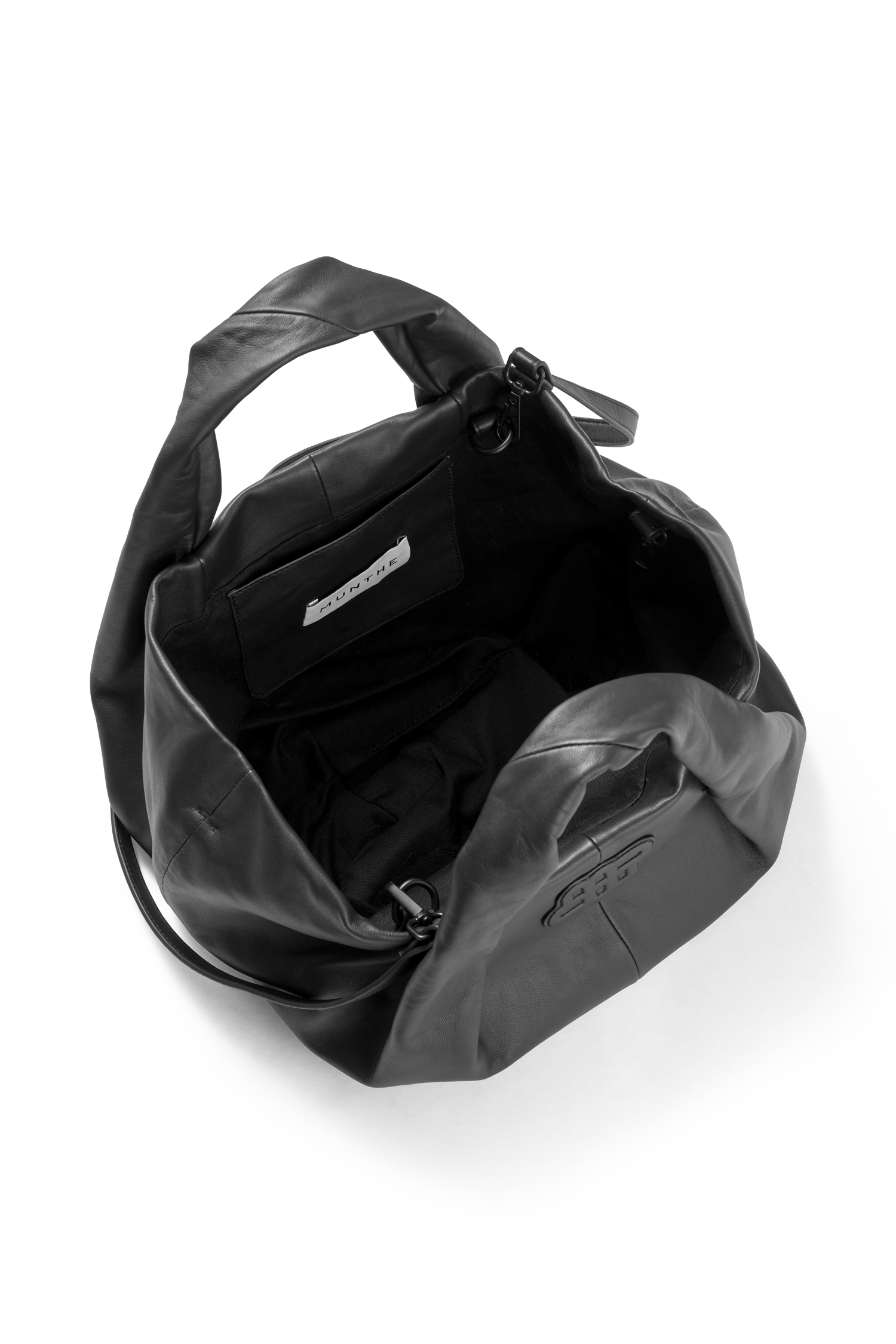 Lix lædertaske - sort